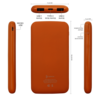 Внешний аккумулятор Bplanner Power 2 ST, софт-тач, 10000 mAh (Оранжевый) (Изображение 4)