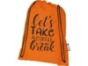 Рюкзак Oriole из переработанного ПЭТ (оранжевый)  (Изображение 7)