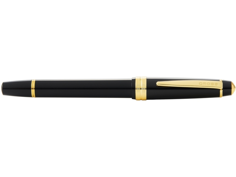 Перьевая ручка Cross Bailey Ligh Polished Black Resin and Gold Tone, перо F (Изображение 4)