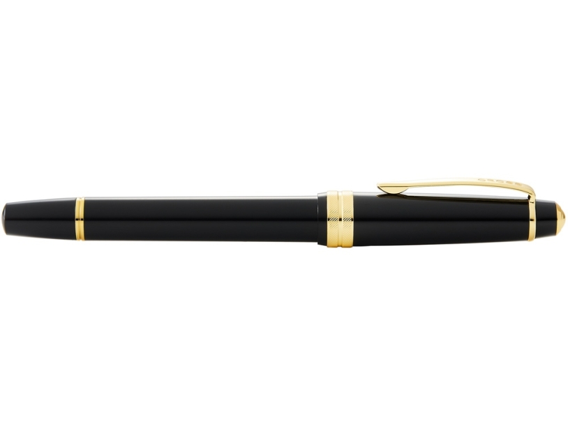 Перьевая ручка Cross Bailey Ligh Polished Black Resin and Gold Tone, перо F (Изображение 5)