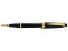 Ручка перьевая Bailey Ligh Polished Black Resin and Gold Tone, перо F (черный)  (Изображение 2)