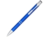 Ручка металлическая шариковая Moneta с анодированным покрытием (синий) черный (Изображение 1)