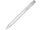 Ручка металлическая шариковая Moneta с анодированным покрытием (серебристый) черный