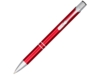 Ручка металлическая шариковая Moneta с анодированным покрытием (красный) черный (Изображение 1)
