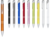Ручка металлическая шариковая Moneta с анодированным покрытием (белый) синий (Изображение 3)