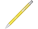 Ручка металлическая шариковая Moneta с анодированным покрытием (желтый) черный