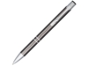 Ручка металлическая шариковая Moneta с анодированным покрытием (серый) черный (Изображение 1)