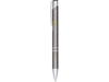 Ручка металлическая шариковая Moneta с анодированным покрытием (серый) черный (Изображение 3)