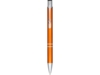 Ручка металлическая шариковая Moneta с анодированным покрытием (оранжевый) черный (Изображение 2)