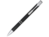 Ручка металлическая шариковая Moneta с анодированным покрытием (черный) черный (Изображение 1)