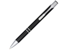 Ручка металлическая шариковая Moneta с анодированным покрытием (черный) черный