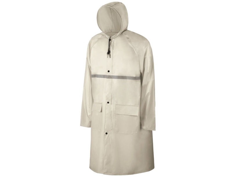 Дождевик со светоотражающей тесьмой Lanai (белый) M-L (Изображение 1)