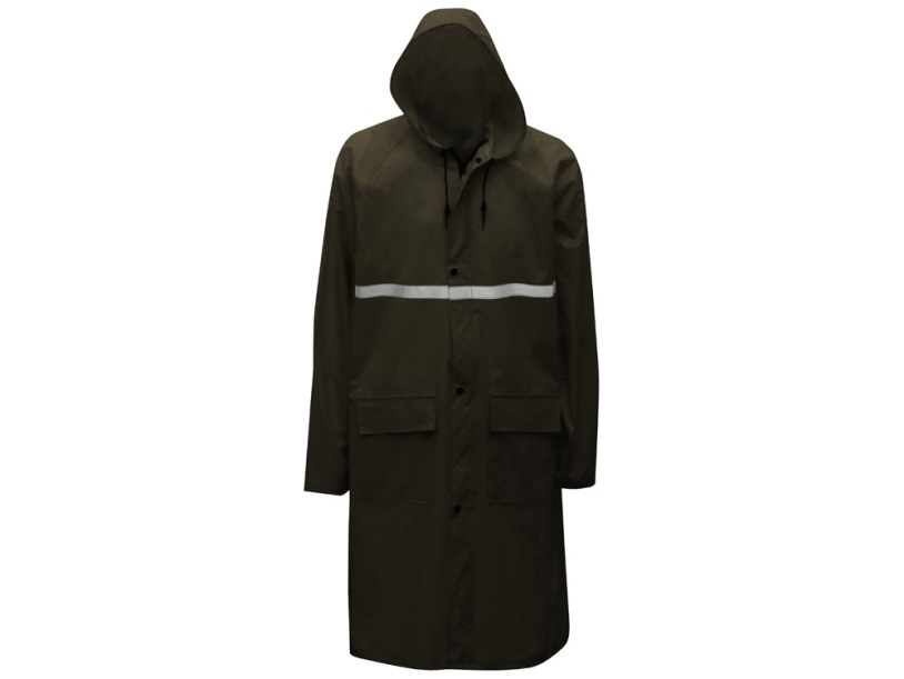 Дождевик со светоотражающей тесьмой Lanai (белый) XL-2XL (Изображение 5)
