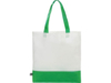 Сумка-шоппер двухцветная Reviver из нетканого переработанного материала RPET (зеленый)  (Изображение 2)