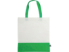 Сумка-шоппер двухцветная Reviver из нетканого переработанного материала RPET (зеленый)  (Изображение 3)