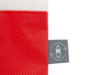 Сумка-шоппер двухцветная Reviver из нетканого переработанного материала RPET (красный)  (Изображение 4)