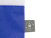 Сумка-шоппер двухцветная Reviver из нетканого переработанного материала RPET (синий)  (Изображение 4)