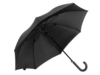 Зонт-трость Reviver  с куполом из переработанного пластика (черный)  (Изображение 2)