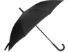 Зонт-трость Reviver  с куполом из переработанного пластика (черный)  (Изображение 3)