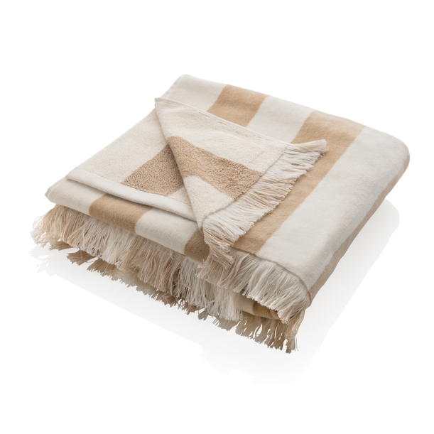 Пляжное полотенце Ukiyo Yukari XL из переработанного хлопка AWARE™, 100x180 см (Изображение 1)