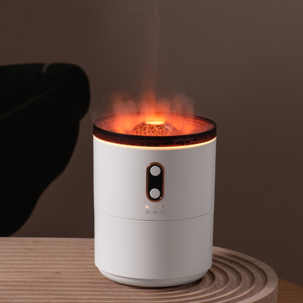 Светодиодный USB увлажнитель Volcano, белый   (Изображение 4)