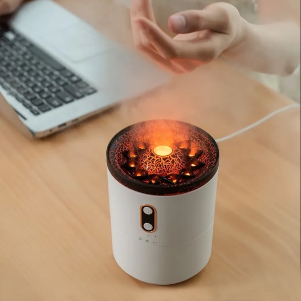 Светодиодный USB увлажнитель Volcano, белый   (Изображение 5)