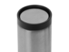 Вакуумная термокружка Noble с 360° крышкой-кнопкой, крафтовый тубус (серебристый)  (Изображение 4)