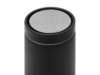 Вакуумная термокружка Noble с 360° крышкой-кнопкой, крафтовый тубус (черный)  (Изображение 3)