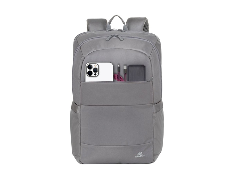RIVACASE 8267 grey рюкзак для ноутбука 17.3 / 6 (Изображение 6)