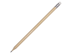 Шестигранный карандаш с ластиком Presto (натуральный) 