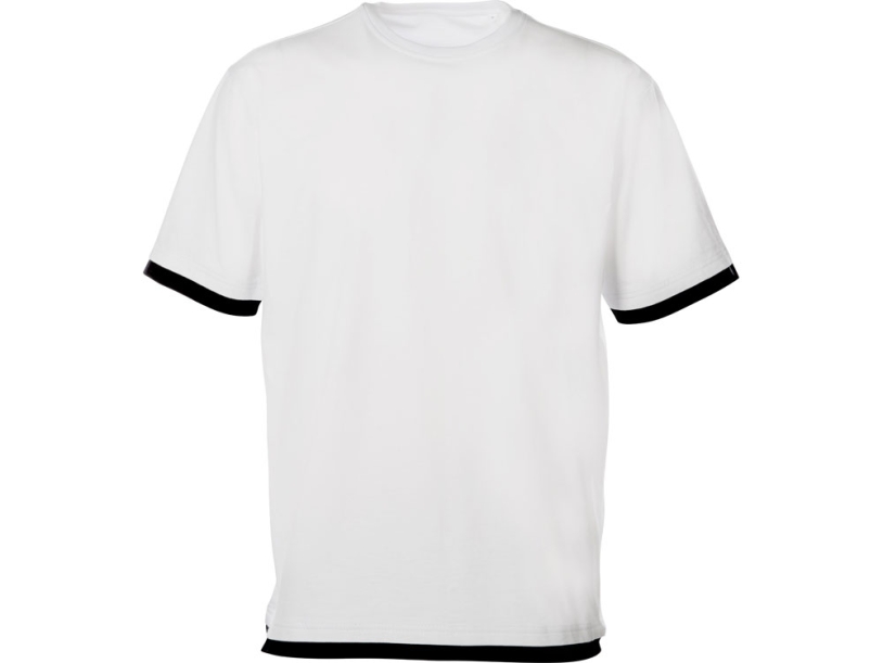 Футболка Rotterdam мужская (белый/черный) 3XL (Изображение 7)
