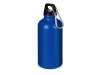 Бутылка Hip S с карабином, 400 мл, матовая (синий)  (Изображение 1)