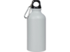 Бутылка Hip S с карабином, 400 мл, матовая (серый)  (Изображение 3)