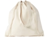 Рюкзак со шнурком Flin из хлопчатобумажной ткани плотностью 240 г/м2, натуральный (Изображение 5)
