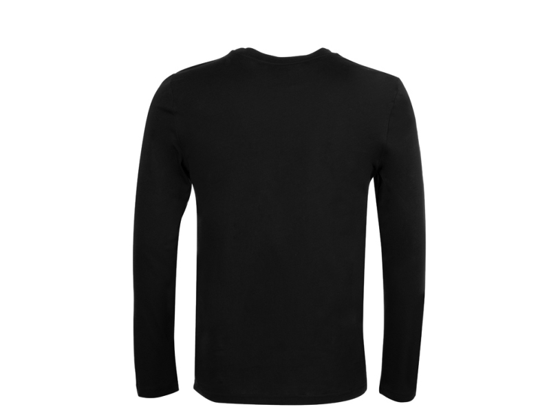 Футболка с длинным рукавом Porto мужская (черный) 2XL (Изображение 8)