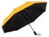 Зонт-автомат Dual с двухцветным куполом (желтый/черный)  (Изображение 2)