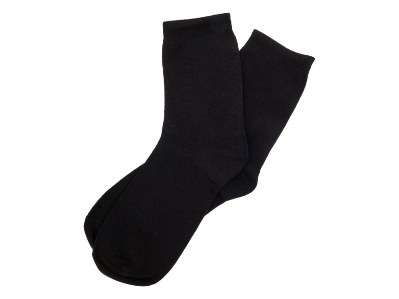 Носки однотонные Socks мужские (черный) 41-44 (Изображение 1)