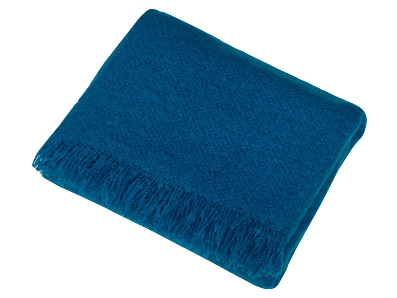 Плед акриловый Mohair (синий)  (Изображение 2)