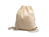 Рюкзак-мешок BARONE из 100% хлопка, бежевый (Изображение 1)