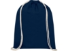 Рюкзак со шнурком Tenes из хлопка 140 г/м² (темно-синий)  (Изображение 2)
