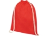 Рюкзак со шнурком Tenes из хлопка 140 г/м² (красный)  (Изображение 1)