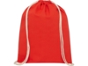 Рюкзак со шнурком Tenes из хлопка 140 г/м² (красный)  (Изображение 2)
