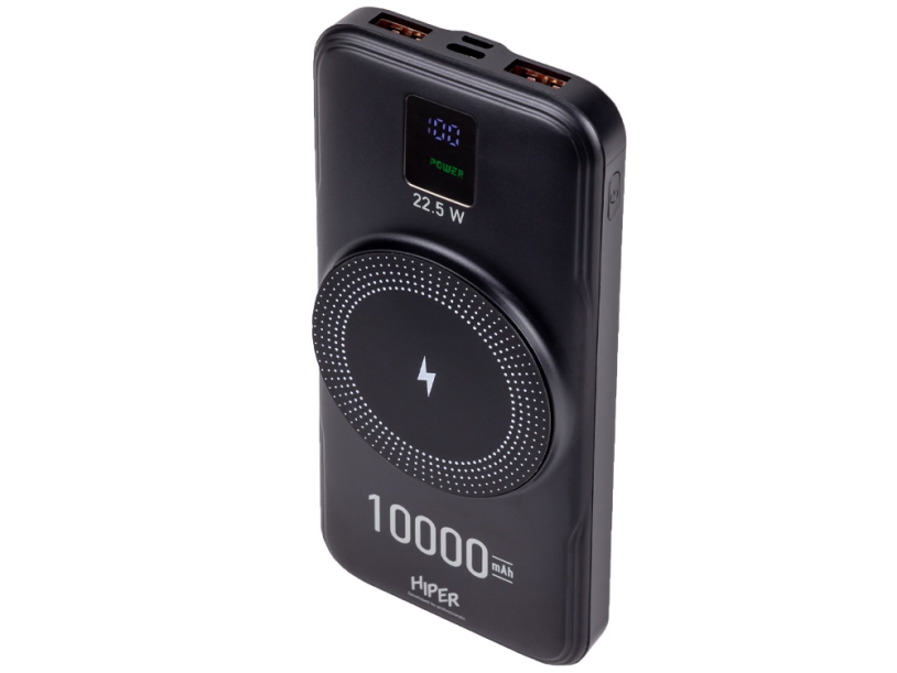 Внешний беспроводной аккумулятор AIR, 10000 mAh, черный (Изображение 1)