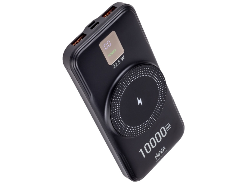 Внешний беспроводной аккумулятор AIR, 10000 mAh, черный (Изображение 2)