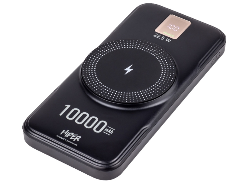 Внешний беспроводной аккумулятор AIR, 10000 mAh, черный (Изображение 3)