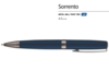 Ручка металлическая шариковая Sorento (синий)  (Изображение 2)