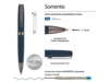 Ручка металлическая шариковая Sorento (синий)  (Изображение 3)