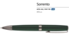 Ручка металлическая шариковая Sorento (зеленый)  (Изображение 2)