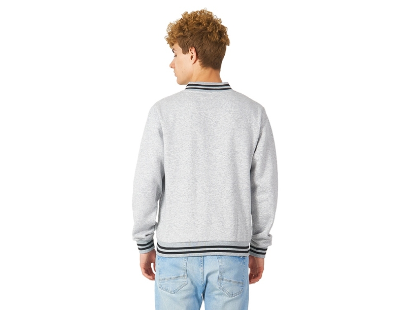 Бомбер Oxford, унисекс (серый меланж) 3XL (Изображение 5)