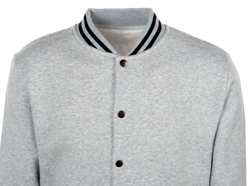 Бомбер Oxford, унисекс (серый меланж) 3XL (Изображение 11)